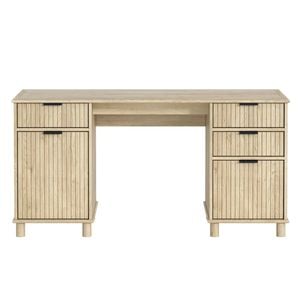 Sorrento Desk With Drawers - Swedish Oak