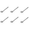 6PK Appetito Silicone Little Gem Sauce Whisk Charcoal Grey