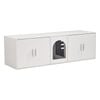 VEVOR Wooden Litter Box Furniture white for cat hidden
