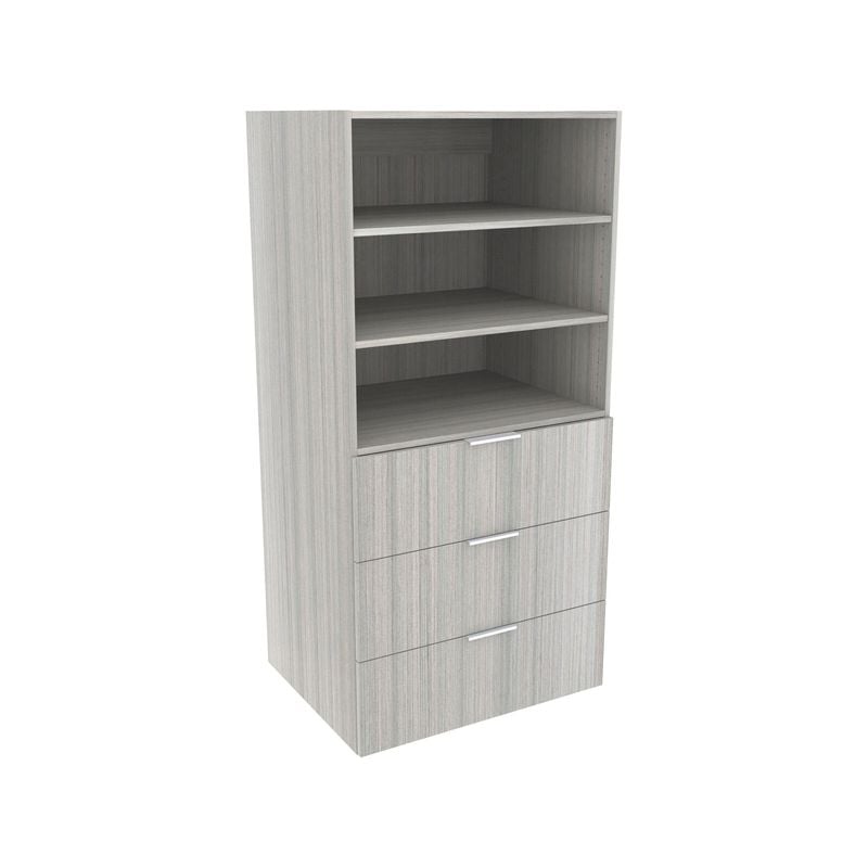 Lugna 1536 x 750 x 580mm Mist 2 Adjustable Shelf 3 Drawer Storage Cabinet