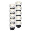 Brilliant Lighting 12V Led Lennox Deck Light Kit - 10 Pack