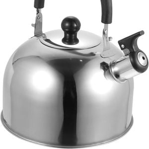 3.0L WHISTLING KETTLE Stainless Steel Camping Tea Kitchen Stove Top Camping Silver