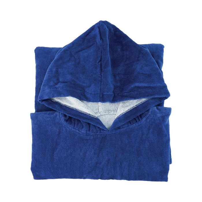 Annabel Trends Beach Poncho 100x82cm Cover Up Absorbent Drying Towel Plain Navy