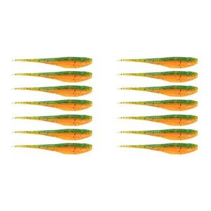 2x 7PK 3.75In Rapala Crush City The Jerk Soft Plastic Minnow Lures - Rockmelon