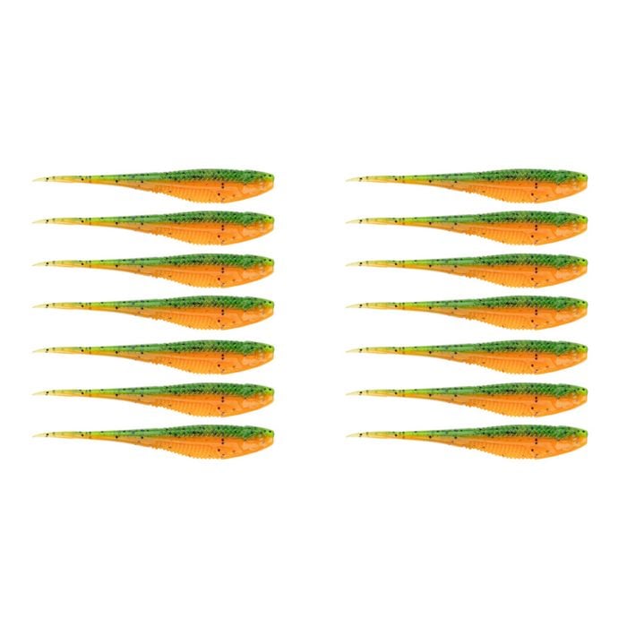 2x 7PK 3.75In Rapala Crush City The Jerk Soft Plastic Minnow Lures - Rockmelon