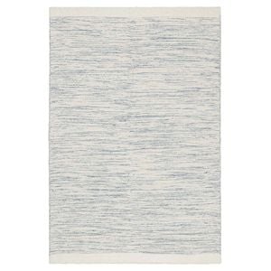 Loopsie-400cm X 300cm-evanston Blue And Ivory Wool Flatweave Rug