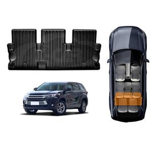 3D Heavy Duty All Weather Car Mat Floor Liner Third Row Seat for Toyota Kluger 2014-2021