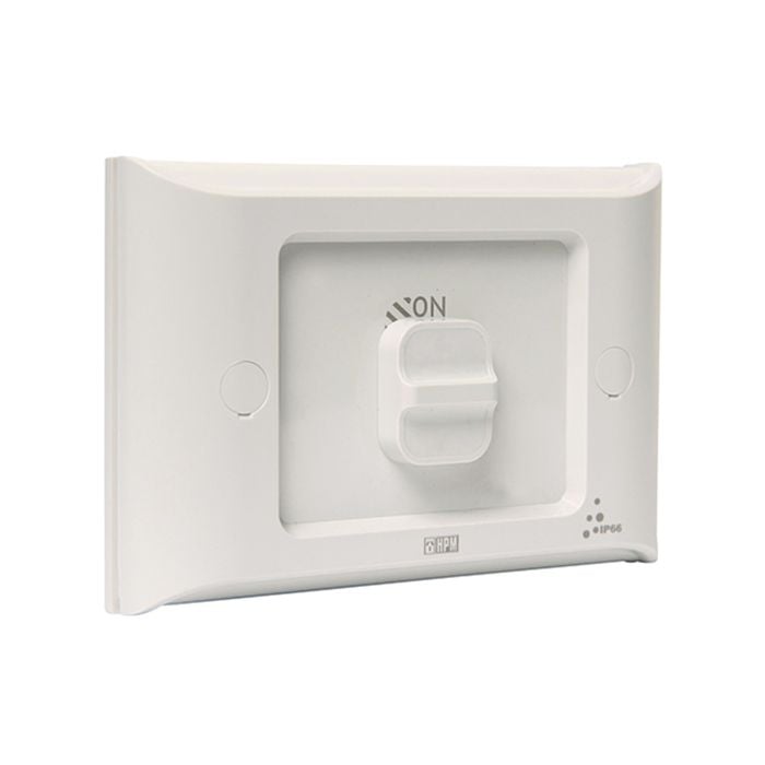 HPM 16A Aqua 1 Gang Flush Mount Switch
