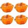 Staub Enamelled Pumpkin Cocotte 0.5l - Set Of 4