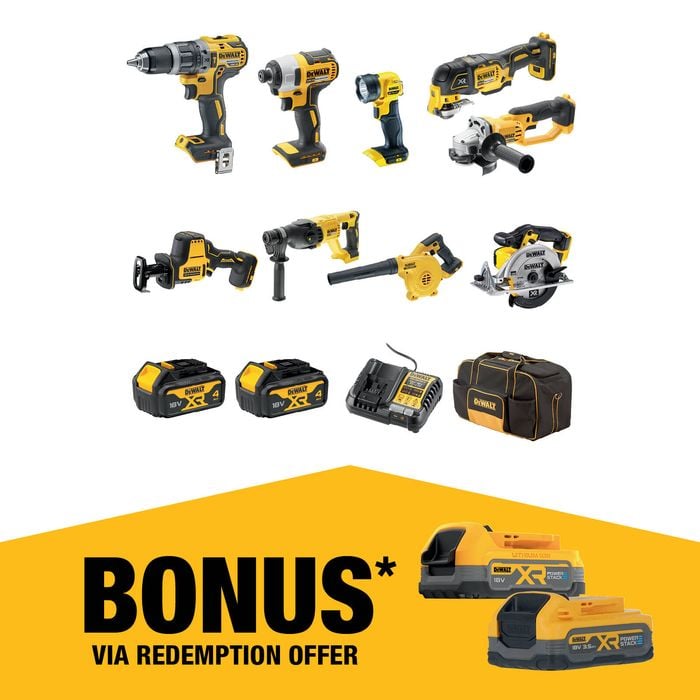 DeWALT 18V XR 4.0Ah 9 Piece Combo Kit DCZ901M2-XE