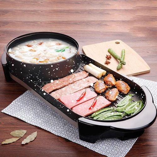 Hotpot and bbq grill best sale