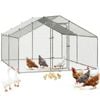 Advwin 3Mx3Mx1.73M Chicken Coop Run Pen for Yard Outdoor Walk-in Chicken Cage Enclosure Crate