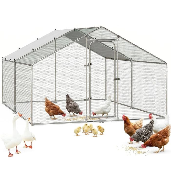 Advwin 3Mx3Mx1.73M Chicken Coop Run Pen for Yard Outdoor Walk-in Chicken Cage Enclosure Crate