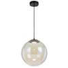 Telbix Aurora Modern Pendant Hanging Lamp Light Metal Glass Black Gloss Matte