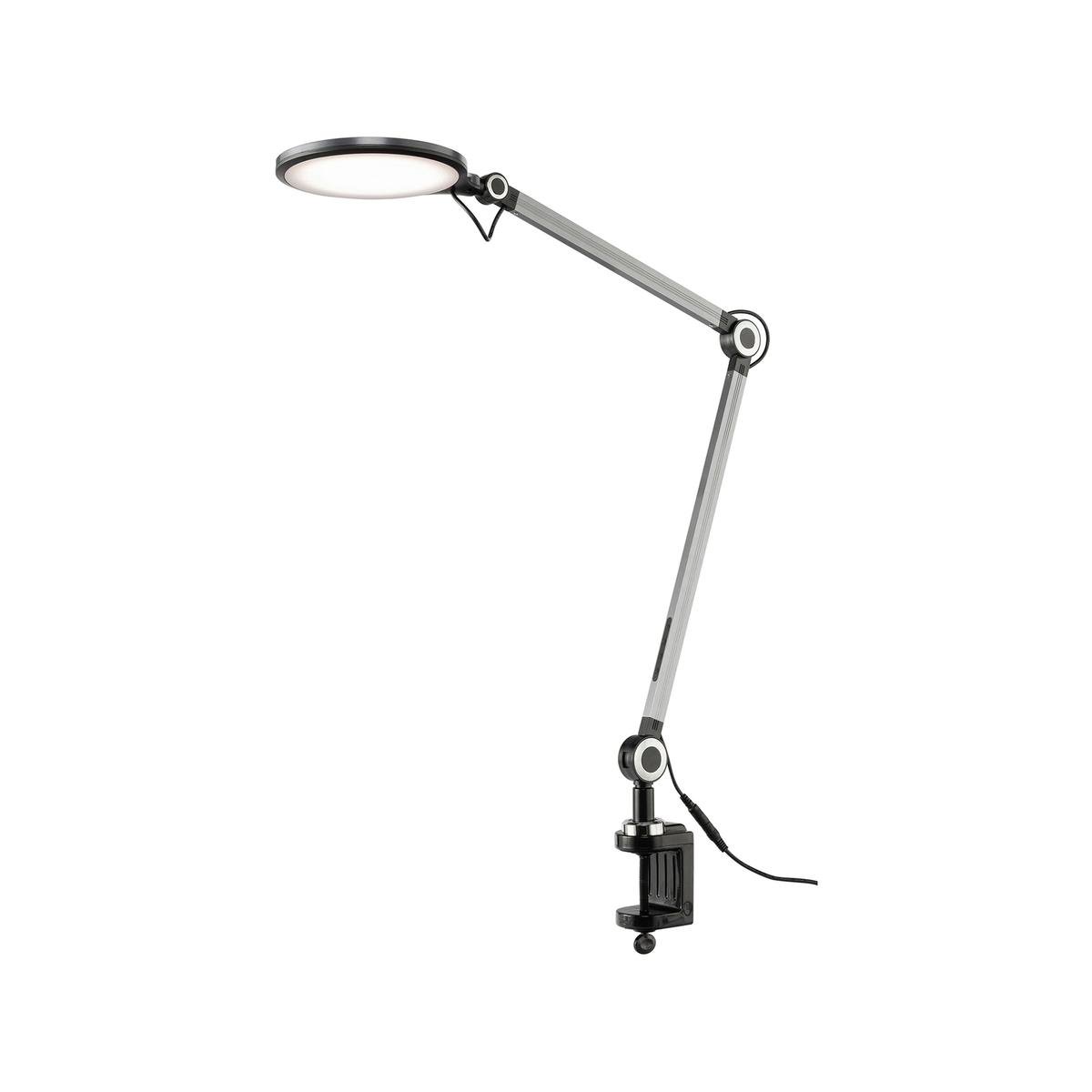 Brilliant 107cm Black Thrive Light Tone Changing LED Adjustable Clamp Lamp Bunnings Australia