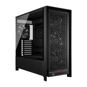 Corsair Frame 5000d Rs High-airflow Mid-tower Pc Case - Black, Atx, 450mm Gpu, 175mm Cpu Cooler, 360mm Rad, 4x Rs140, 1x Usb-c 3