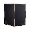 VEVOR 3 in 1 Plyometric Jump Box Black Wooden Plyo Anti-Slip for Home Gym Training