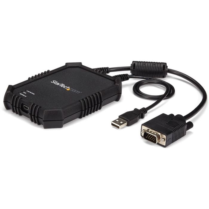 StarTech.com Laptop to Server KVM Console, Rugged USB Crash Cart Adapter with File Transfer and Video Capture