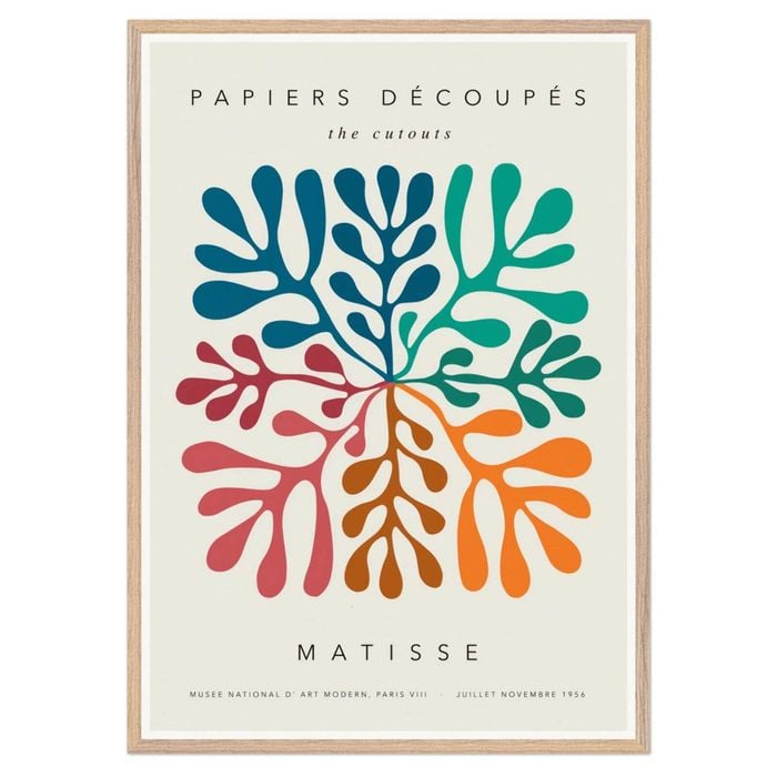 Galrie Henri Matisse's Papiers Découpés - Vibrant Mid-Century Modern Art Print, Wood Frame, A3 30 x 42cm (12 x 16inch)