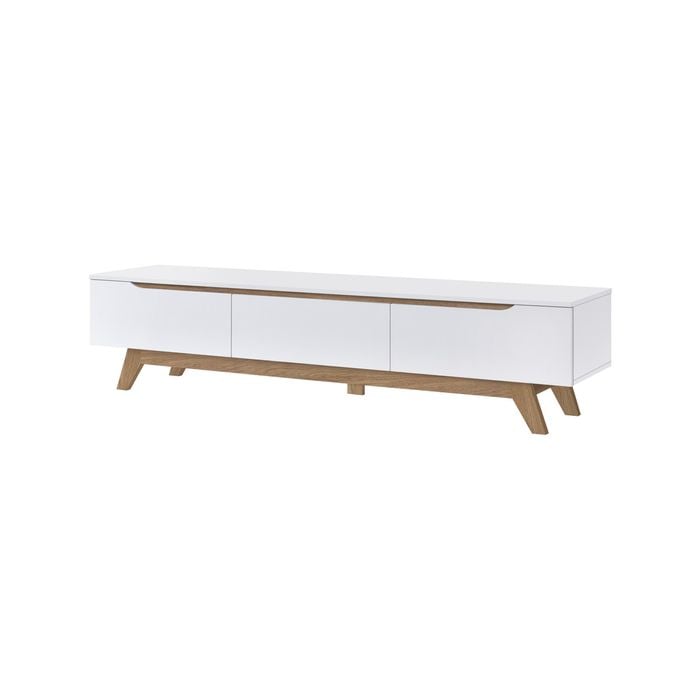 Jessie 1.8m TV Unit - White and oak