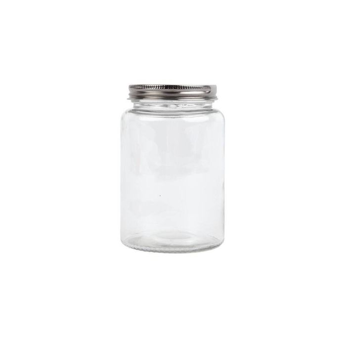 Vogue Glass Screw Top Preserving Storage Jars Airtight Dishwasher Safe 550ml 6 Pack