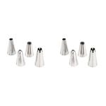 2 x 4pc Wiltshire Cake Decorating Border Piping Tip Nozzles