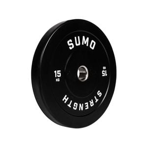 Sumo Strength 15kg Black Rubber Bumper Plate (single)