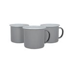 Argon Tableware Coloured Enamel Mugs - 375ml - Pack Of 12