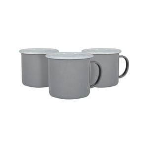 Argon Tableware Coloured Enamel Mugs - 375ml - Pack Of 12