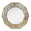 Best World 80cmx80cm Gold Besty Luxury Round Mirror