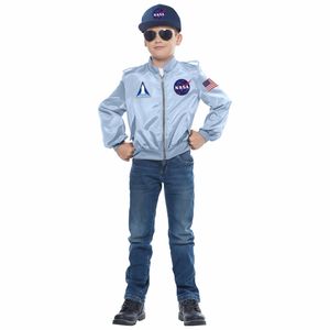 NASA Astronaut Spaceman Apollo Book Week Girls Boys Costume Flight Jacket M