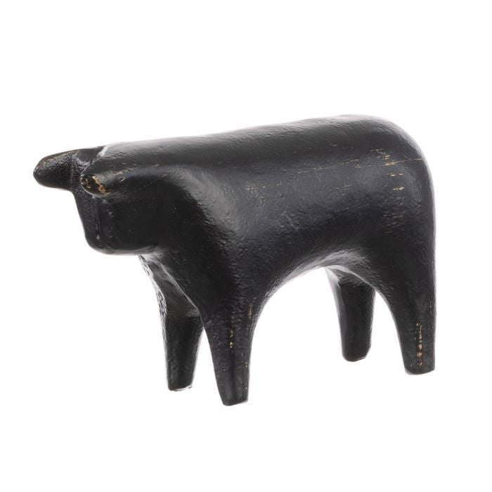 Academy Matteus Bull Sculpture Black 17x6x11cm