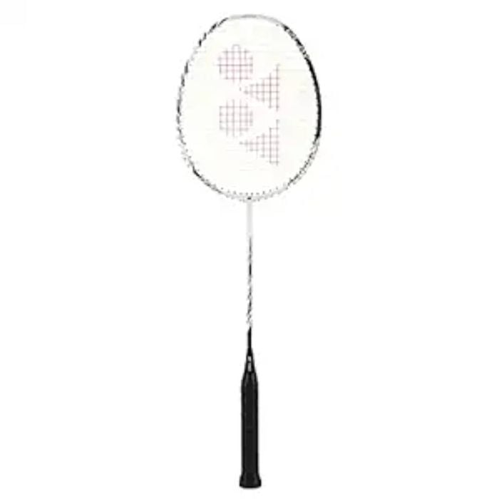 YONEX Astrox 99 Play Graphite Strung Badminton Racket with Full Racket Cover (White Tiger) | Maximum String Tension - 28lbs