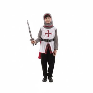 More Than Party Boys Crusader Costume Authentic Medieval Knight X Large 140x62cm