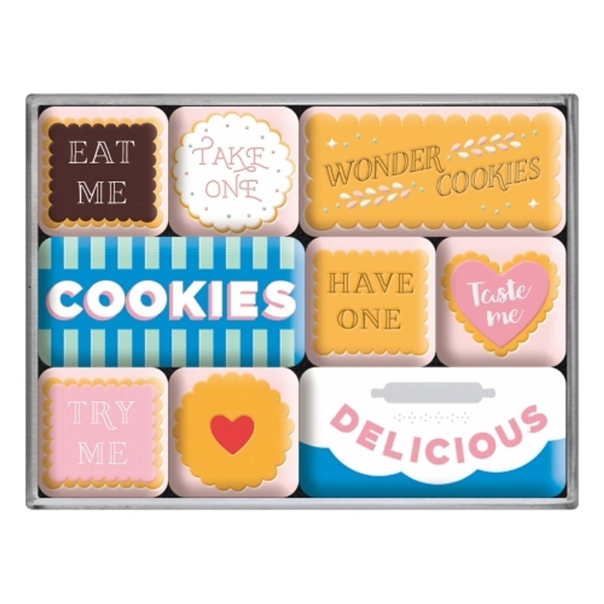 9pc Nostalgic Art Wonder Cookies 2.2/4.5cm Magnet Set Home Kitchen ...