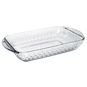 Anchor Hocking Heritage Basketweave Baking Dish With Lid 2.85l