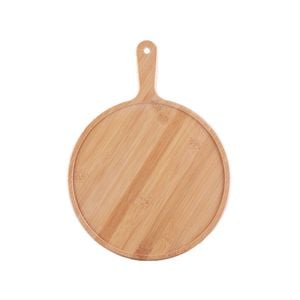 SOGA 6 inch Blonde Round Wooden Tray
