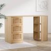 Homfurn 120cm Corner Desk With Storage – 3 Drawers & Shelves For Home Office Or Study