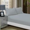 Fabric Fantastic 1000tc Ultra Soft Single Size Bed Silver Fitted Sheet & Pillowcase Set