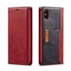 Leather Wallet Magnetic Cover Flip Case - For Apple iPhone XS Max (Red)