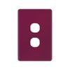 DETA Orchid Flower S-Line 2 Gang Switch Cover Plate