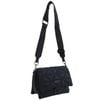 Pierre Cardin Ladies Nylon Quilted Textured Crossbody Bag in Black - Black | Crossbody | Women