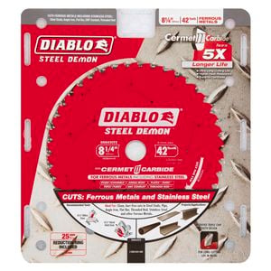 Diablo 209mm 42T Steel Demon Ferrous Metals Circular Saw Blade