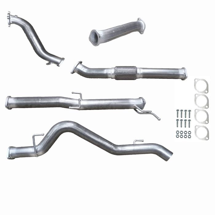Ignite Exhausts Turbo Back For Mitsubishi Ml Triton 3.2l 3" No Cat With Pipe Raw Aluminised Steel