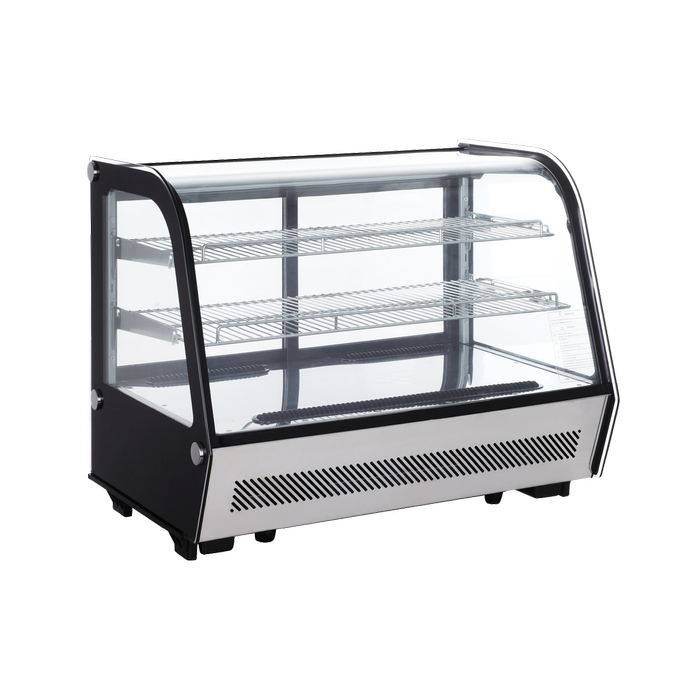 Exquisite Counter Top Curved Cake Display Refrigerators 160 Litre