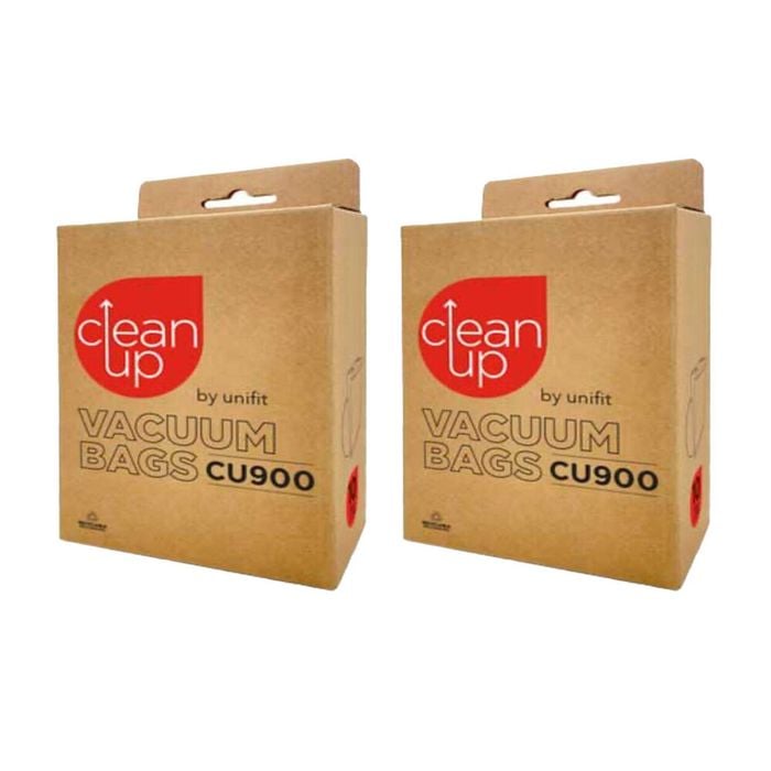2x 10pc CleanUp CU900 Synthetic Vacuum Bags for Backpack Cleaners White