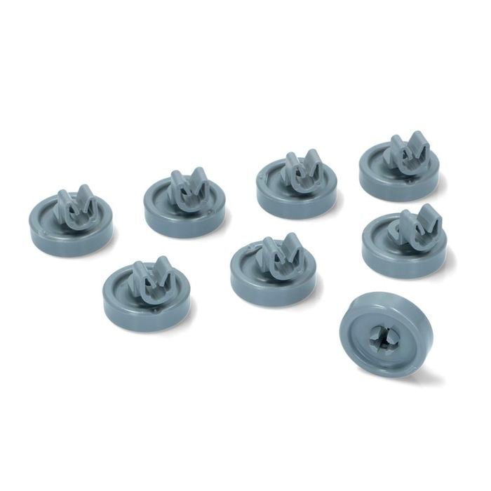 X8 Genuine Dishwasher Lower Basket Wheels Complete Kit (rollers) 441305, Suits Asko