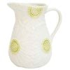 Urban Ceramic Flower Pitcher Beverage Serving Jug 20x17cm White
