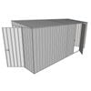 Build-a-Shed 1.5 x 4.5 x 2m Hinged Door Tunnel Shed With  Hinged Side Door - Zinc