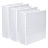 3x Marbig Pp Clearview 2 D-ring 65mm A4 Insert Binder File Paper Organiser White